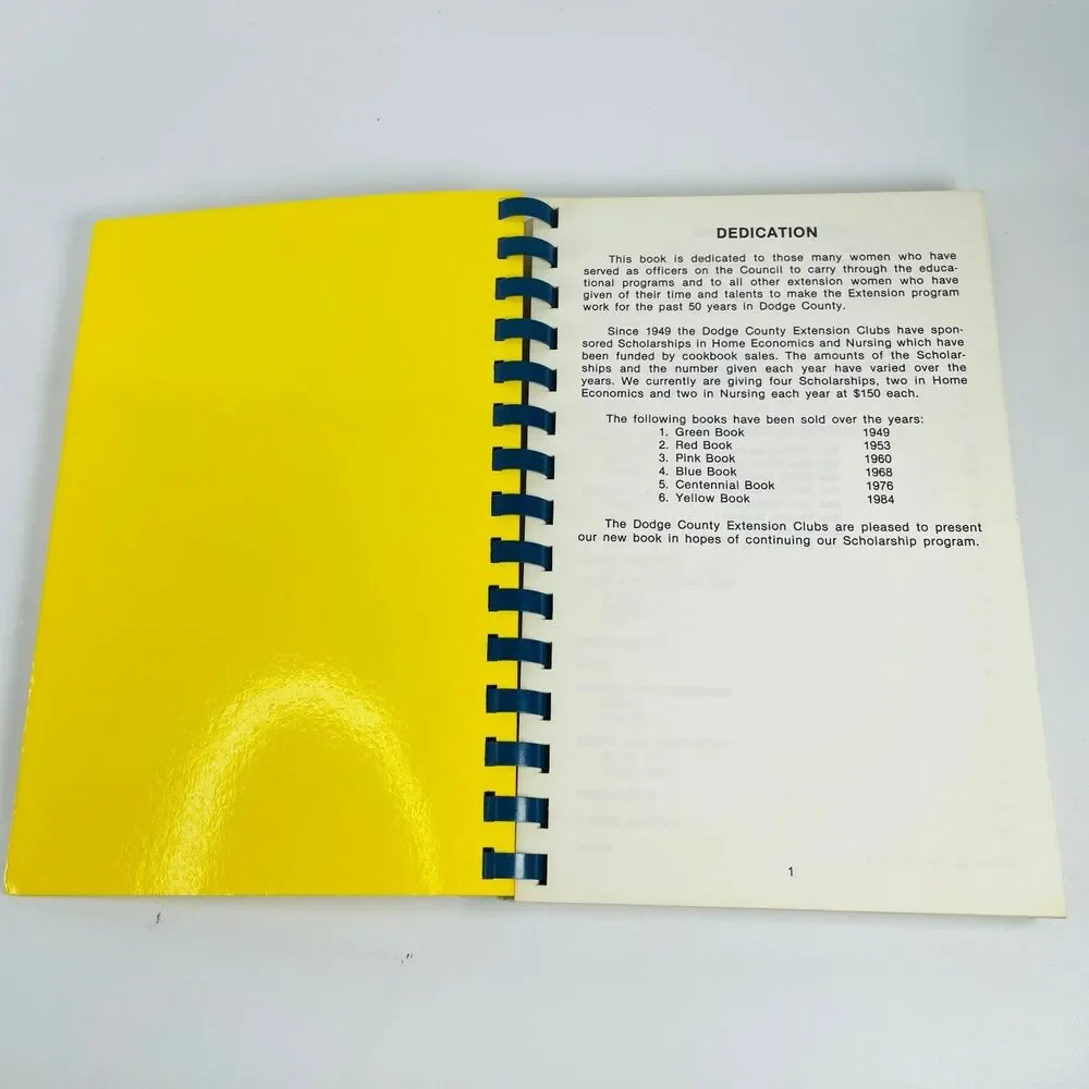 Favorite Recipes Dodge County NE Extension Clubs 1984 Spiral Cookbook Nebraska